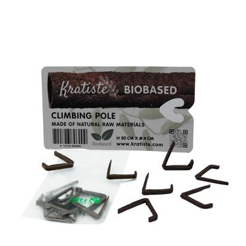 Kratiste - Biodegradable pole + clips