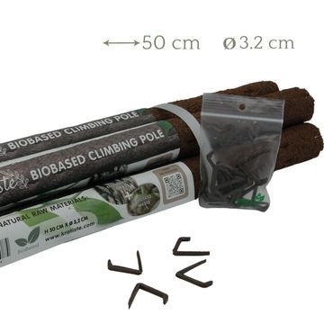 Mosstok - biodegradable pole + clips