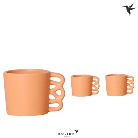 Pot KOLIBRI HOME HAPPY MUG CORAL