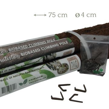 Mosstok - biodegradable pole + clips